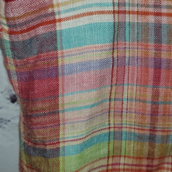 Talbots Men's 100% Linen Short Sleeve Shirt, Size XL - Picture 11 of 13